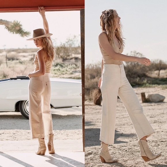 Levis Wellthread Hemp Ribcage Crop Wide 